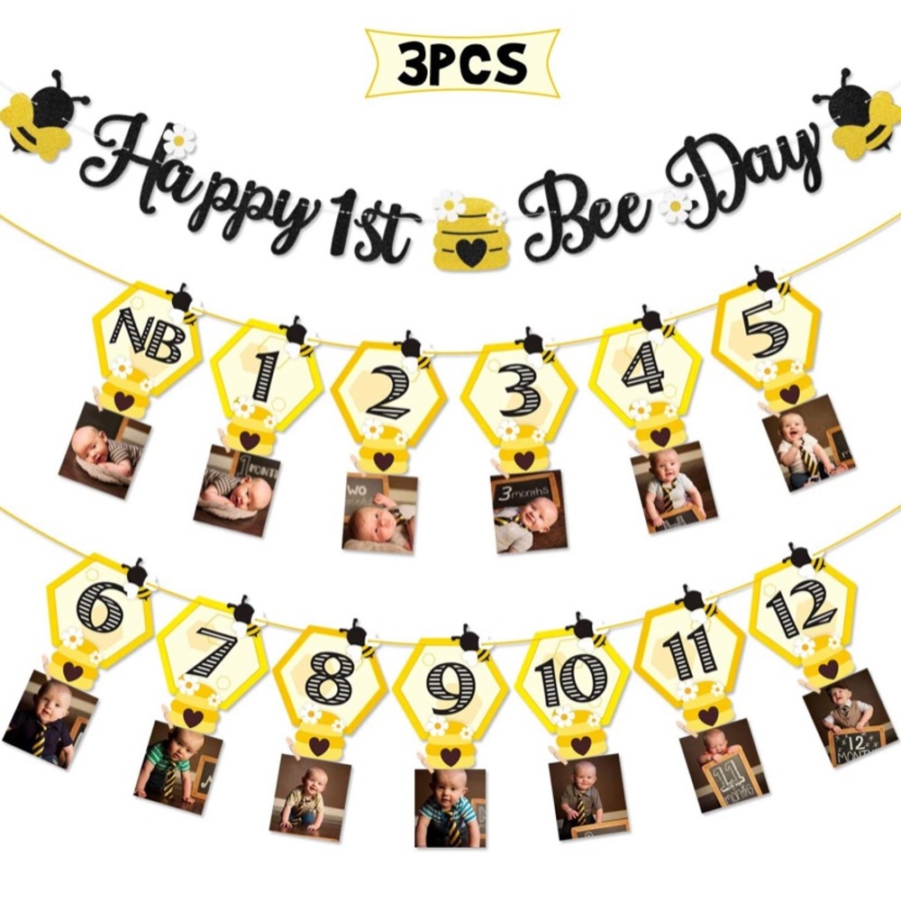First Bee Day birthday party supplies